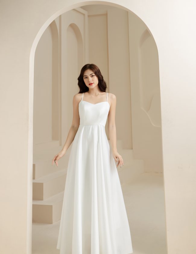 Chi tiết hơn 78 váy dạ hội trắng trễ vai tuyệt vời nhất  cdgdbentreeduvn