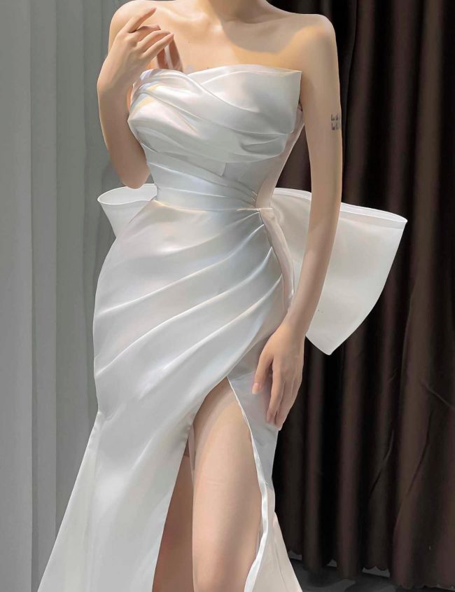 đầm dạ hội đuôi cá xẻ tà - Đầm Quỳnh Anh Luxury Fashion