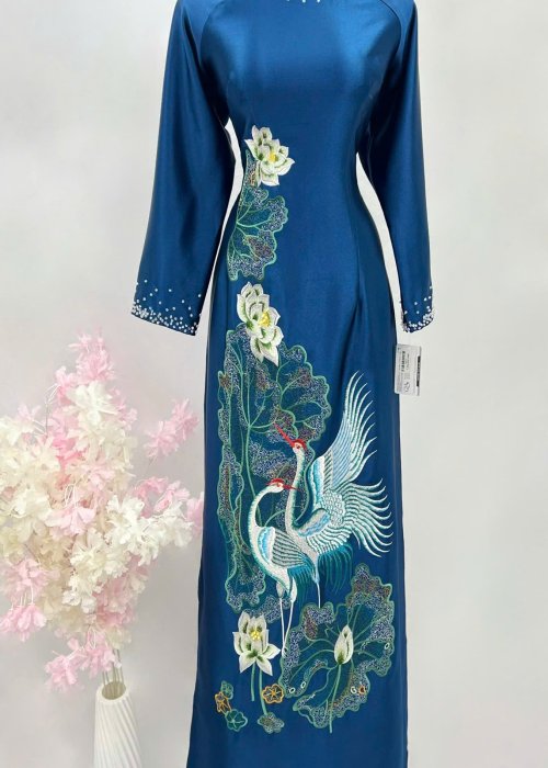 Áo Dài Sui Bích Long Châu