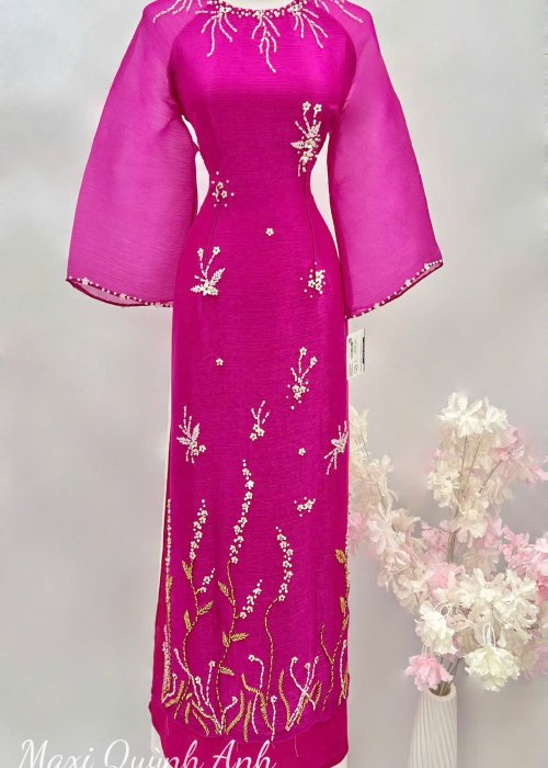 Áo Dài Sui Đào Viên Mộng