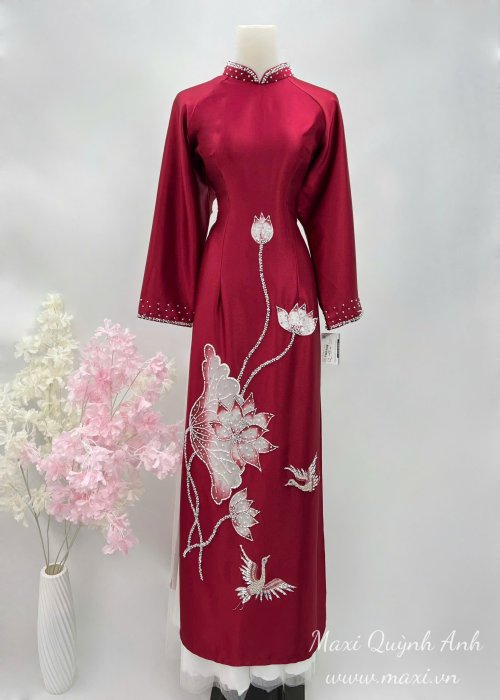 Áo Dài Nụ Hồng Thanh Lịch