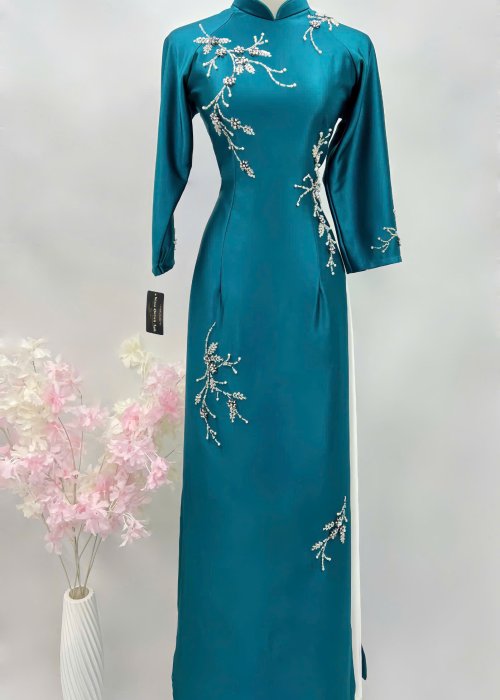 Áo Dài Sui Thiên Nga Tuyết