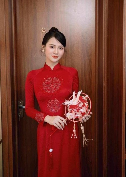 Áo Dài Cưới Song Hỷ Nhẹ Nhàng