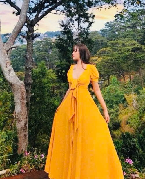 Đầm Maxi Xẻ Tà Cao Cấp