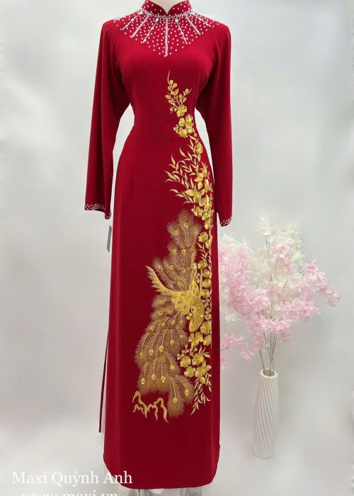 Áo Dài Sui Bảo Ngọc Phượng Hoàng