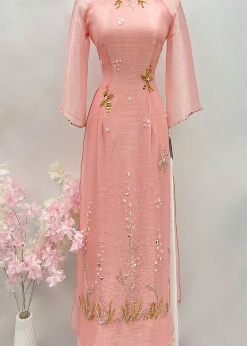Áo Dài Sui Phấn Nguyệt Y