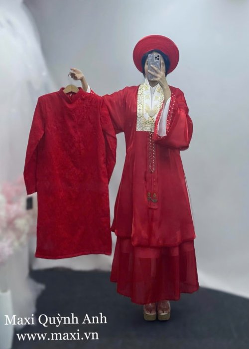 Cặp Áo Dài Việt Phục Truyền Thống