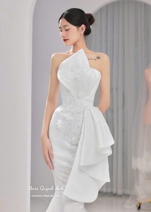 Váy Body Cúp Hoa Đắp Eo