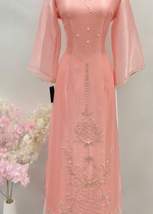 Áo Dài Phấn Vân Y Sang Trọng
