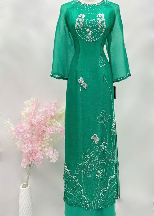 Áo Dài Sui Minh Châu Bồng