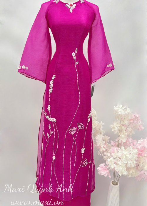Áo Dài Sui Đào Viên Mộng