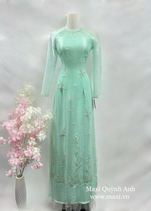 Áo Dàu Sui Xanh Tơ Xước