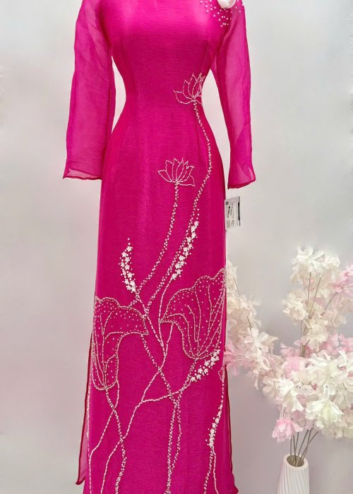 Áo Dài Sui Thanh Châu Hoa