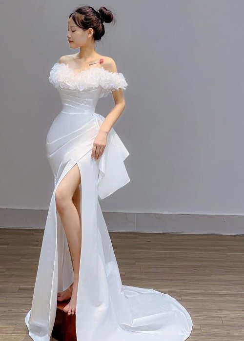 Váy Body Xẻ Tà Cao Cấp