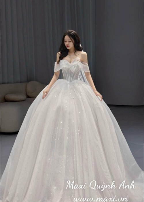 Váy Cưới Kim Sa Phong Cách Hiện Đại