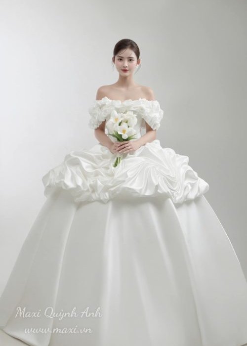 Váy Trễ Vai Bèo Dễ Thương