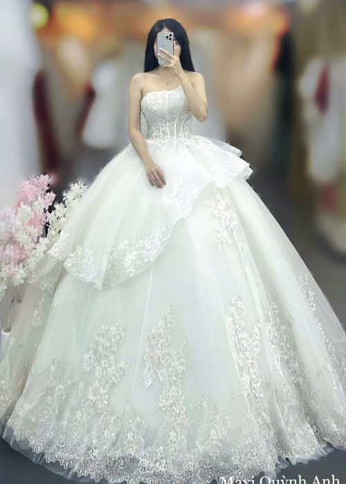 Váy Cưới Cup Ren Thiết Kế Cao Cấp