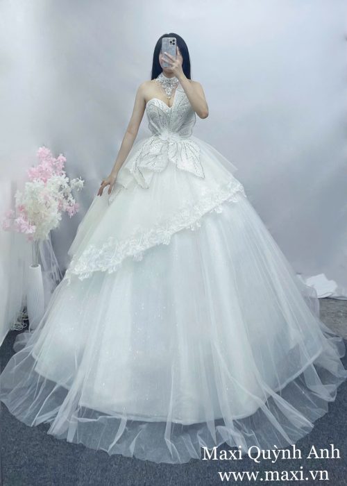 Váy Cưới Hoa Ren Nàng Thơ