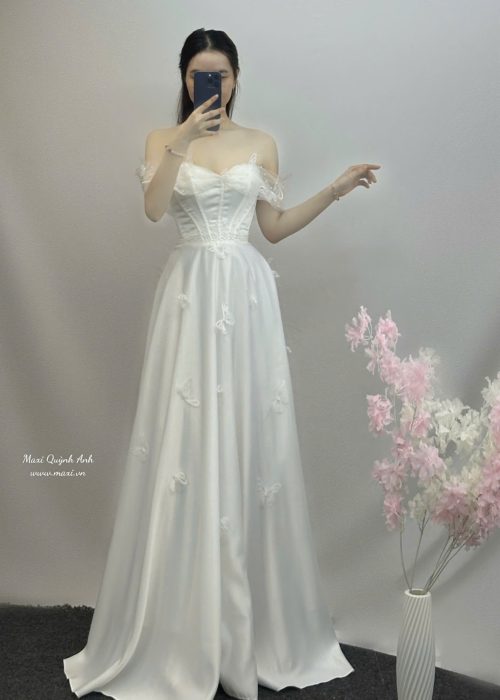 Váy Lưới Kết Hoa Bướm