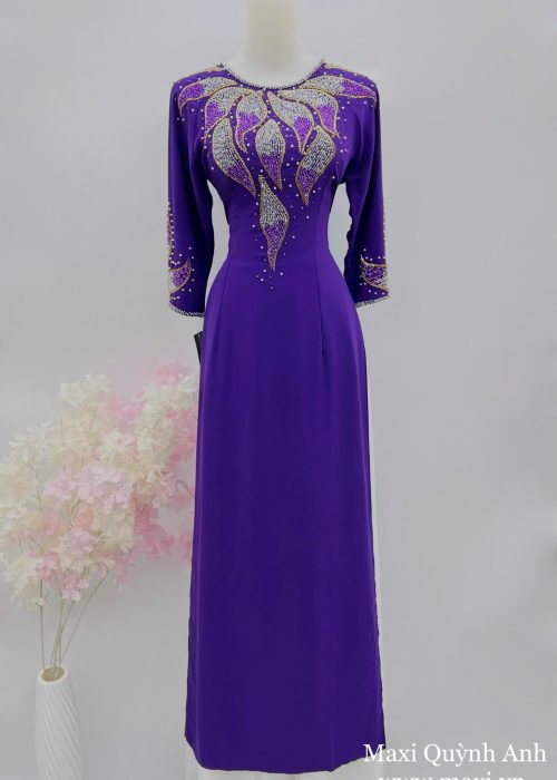 Áo Dài Sui Lụa Mỹ Kết Hoa