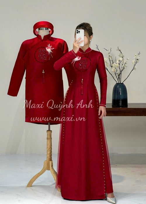 Cặp Áo Dài Cưới Song Hỷ Uyên Ương