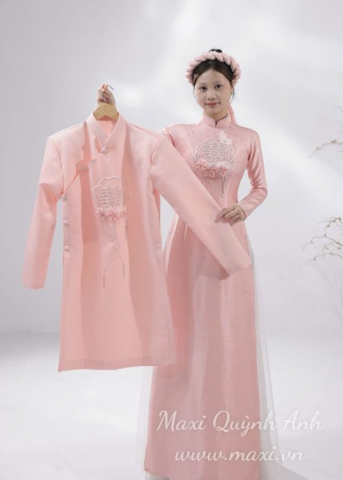 Cặp Áo Dài Cưới Hỷ Ánh