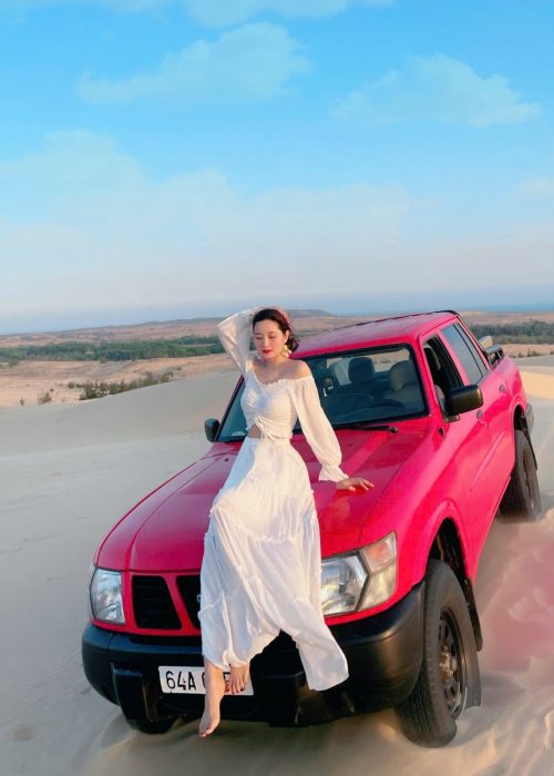 Set Maxi Trắng Trễ Vai Tay Dài Tao Nhã