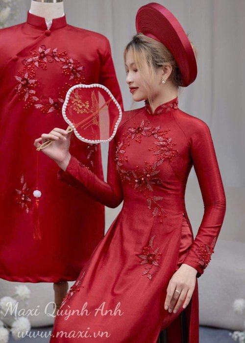 Cặp Áo Dài Cưới Hỷ Kết Ước