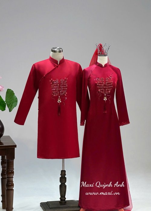 Cặp Áo Dài Cưới Song Hỷ Giao Duyên