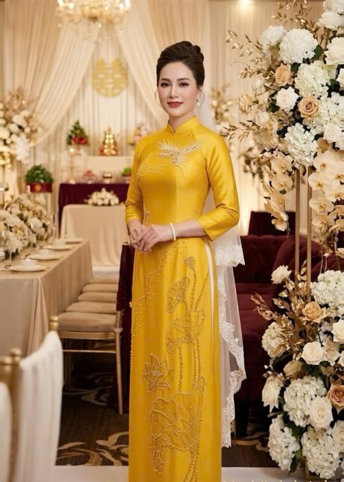 Áo Dài Sui Tô Châu Liên Hoa Hạc