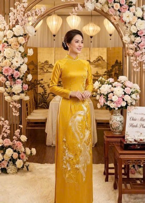 Áo Dài Sui Phượng Vũ Hoàng Y