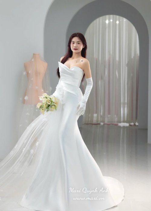 Váy Body Cup Ngực Phối Voan Hoa Tà Cao Cấp