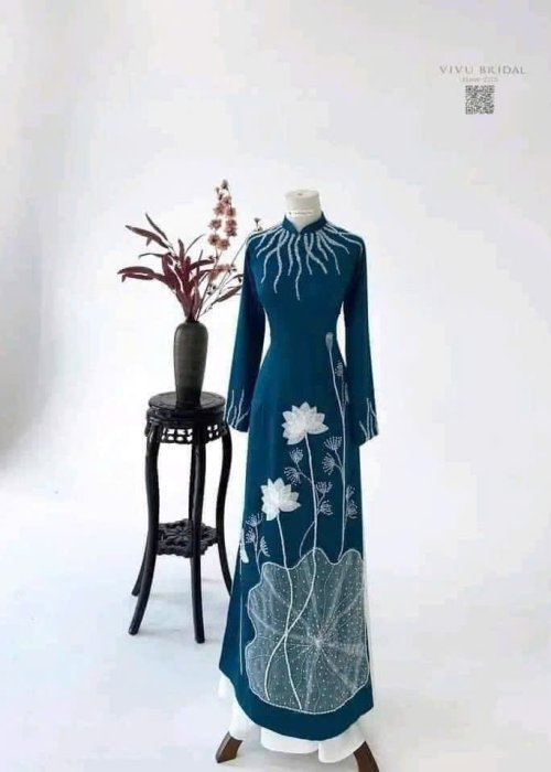 Áo Dài Dạ Lam Túy Ảnh Cao Cấp