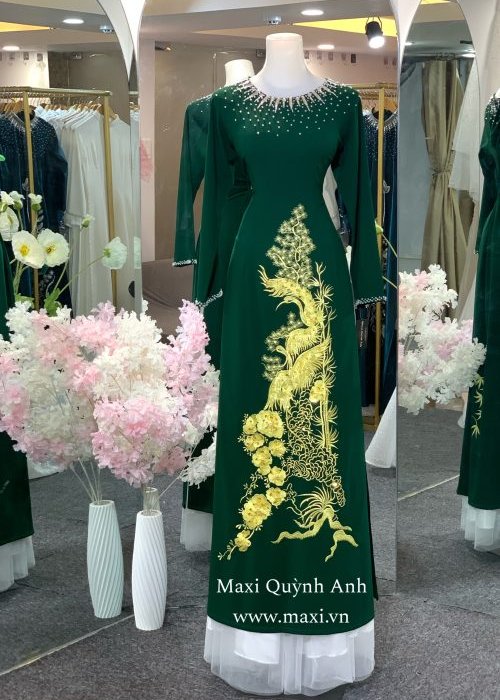 Áo Dài Phượng Hoàng Viên Cao Cấp