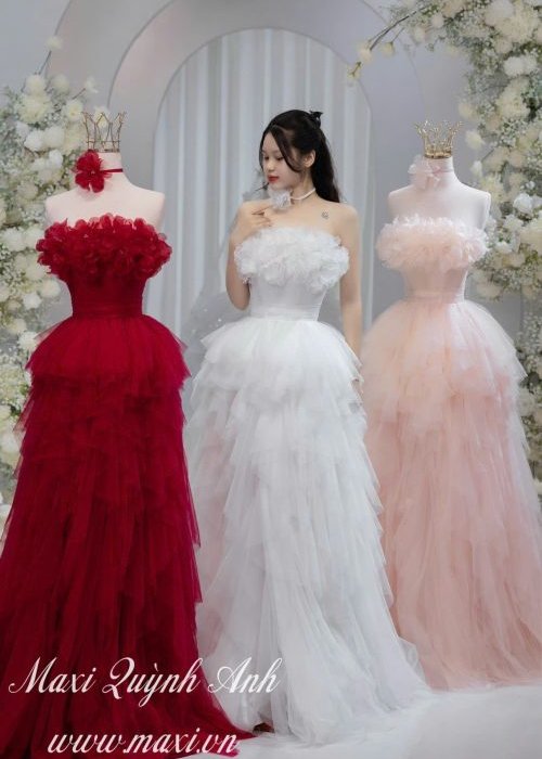 Váy Cưới Thiết Kế Công Chúa Cao Cấp