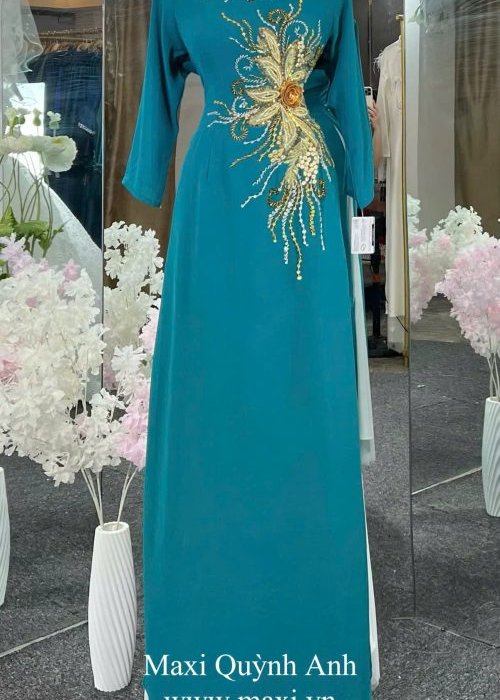 Áo Dài Ngọc Bích Kim Hoa- NBKH01