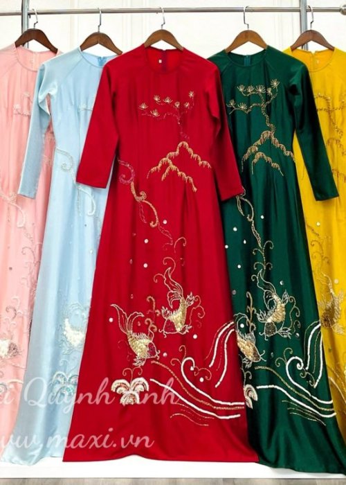 Áo Dài Nắng Mai Phú Quý Cao Cấp