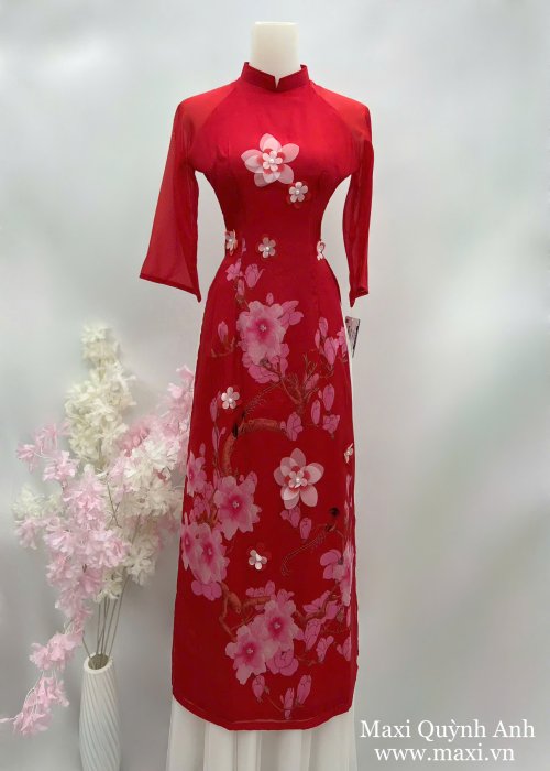 Áo Dài Cách Tân Hồng Mai Y Tao Nhã