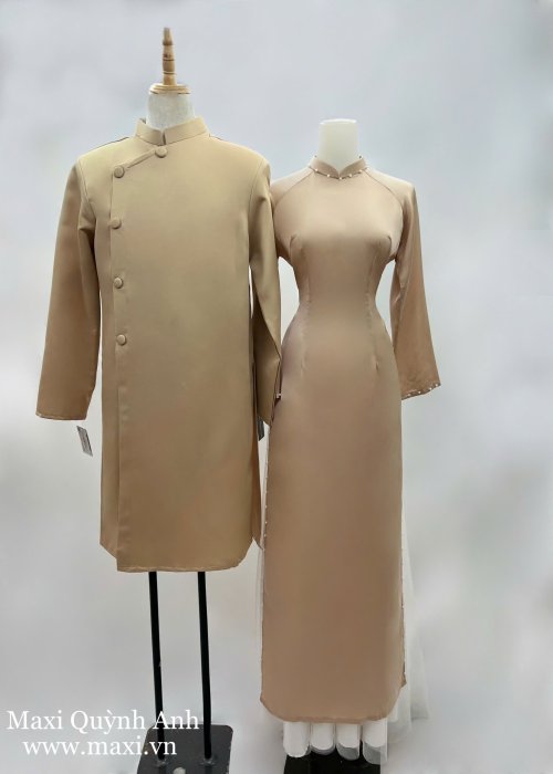 Cặp Áo Dài Phụ Dâu & Phụ Rể Nhẹ Nhàng