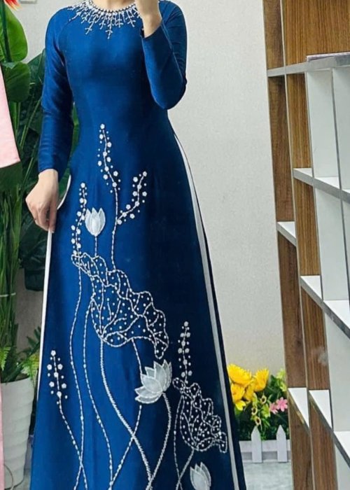 Áo Dài Bích Thủy Huyền Trân Cao Cấp