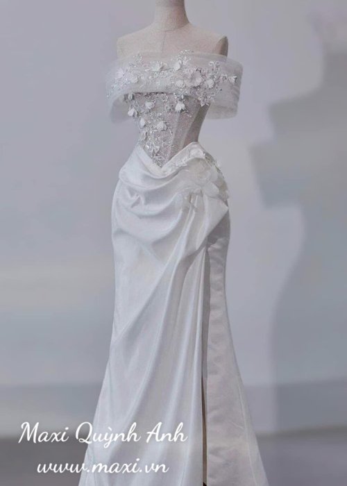 Váy Cưới Body Kim Sa 2in1 Sang Trọng