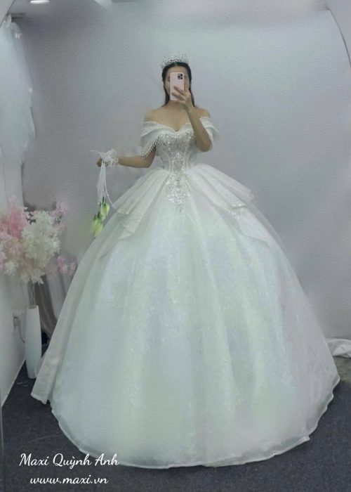 Váy Cưới Phom Xòe Cao Cấp