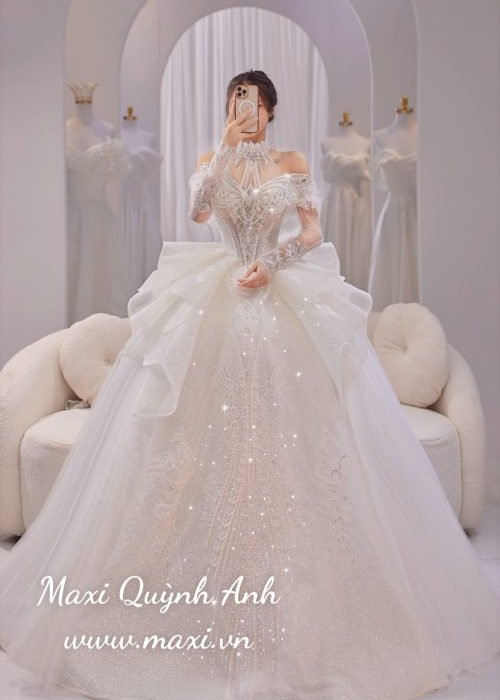 Váy Thiết Kế Phối Cổ Kiểu