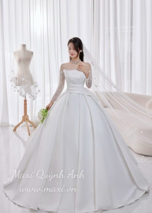 Váy Cưới Cup Ngực Hạ Mơ