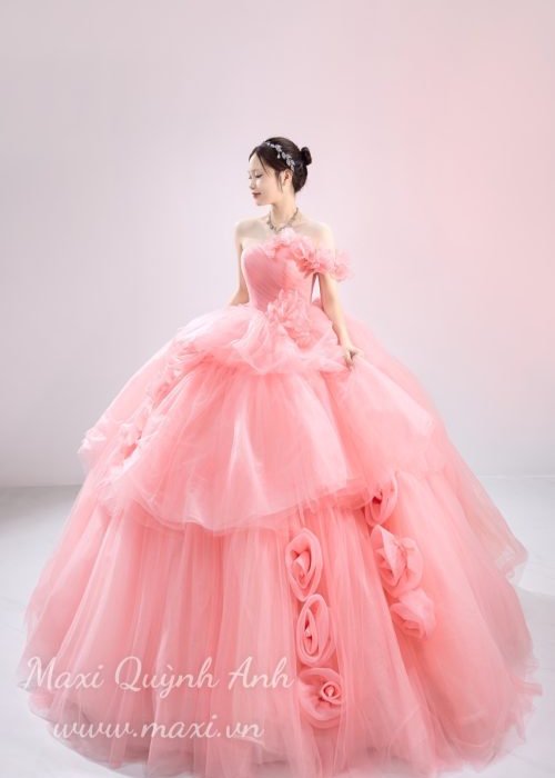 Váy Cưới Voan Tùng Bèo Nhẹ Nhàng