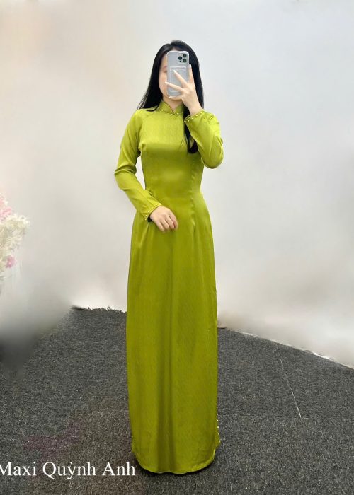 Áo Dài Cách Tân Lục Bảo Cao Cấp