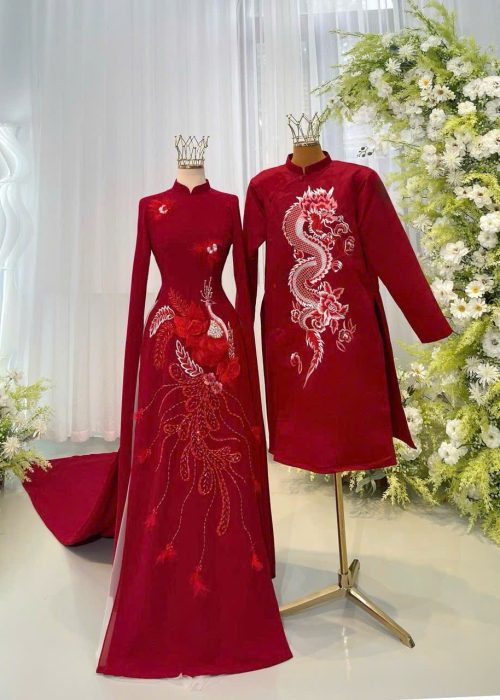 Cặp Áo Dài Vinh Hoa Song Hỷ