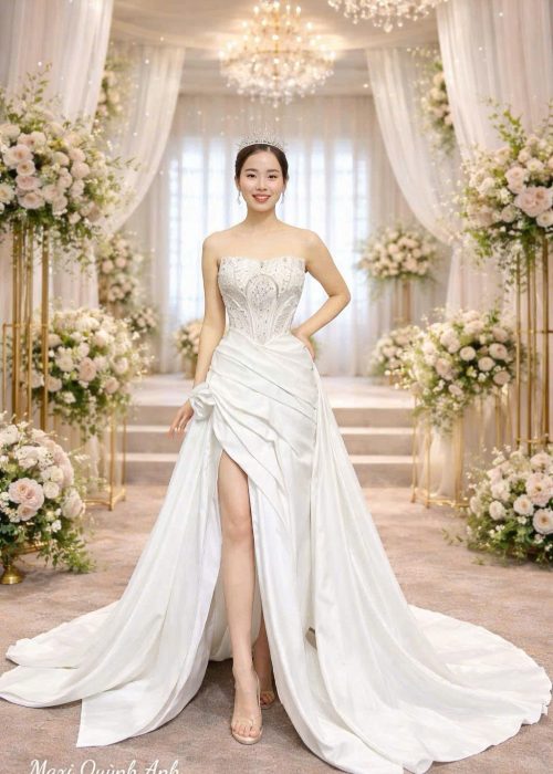 Váy Body Form Đuôi Dài Cao Cấp