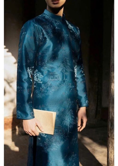 ÁO DÀI GẤM NAM CAO CẤP