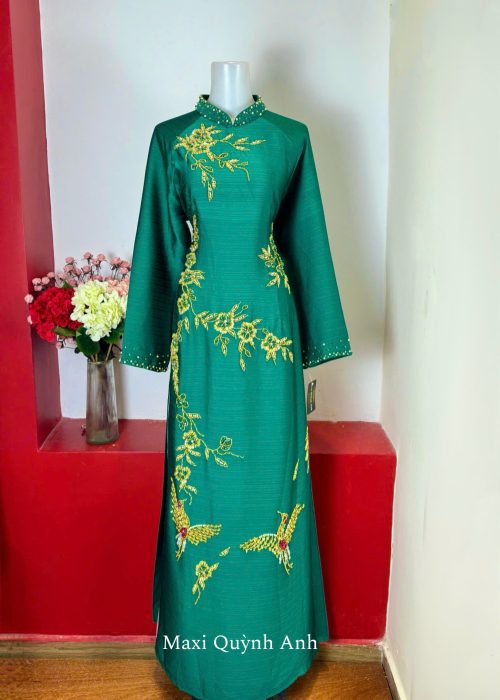 ÁO DÀI TRUNG NIÊN - Lục Bảo Cát Tường